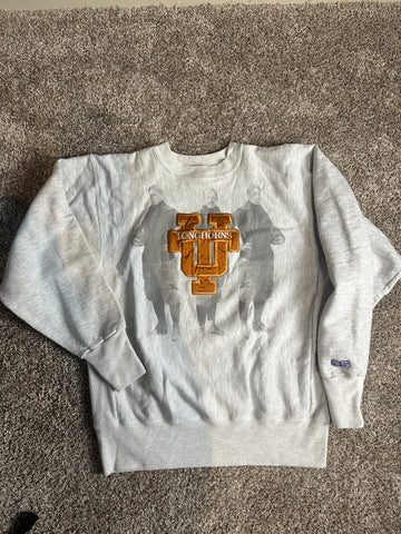 Vintage Texas Longhorns Sweatshirt Football Sportswear Heavy Sports Crewneck Sweater Large